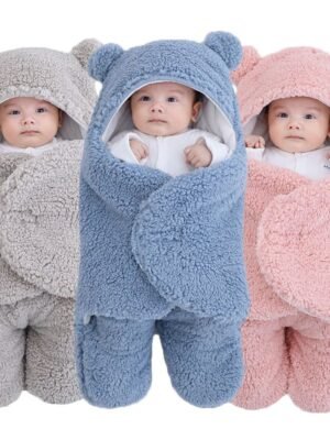 3pcs Multicolor Soft Newborn Baby Blankets